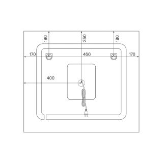 Зеркало IDDIS Zodiac ZOD80T0i98 c подсветкой 80 см